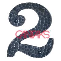 Dövme Kapı Numarası, 100 mm (1'den 9'a) - Pirinç, Vintage, Retro, Rustik ve Antik Tasarım Rakamlar