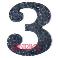 Dövme Kapı Numarası, 100 mm (1'den 9'a) - Pirinç, Vintage, Retro, Rustik ve Antik Tasarım Rakamlar