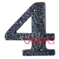 Dövme Kapı Numarası, 100 mm (1'den 9'a) - Pirinç, Vintage, Retro, Rustik ve Antik Tasarım Rakamlar